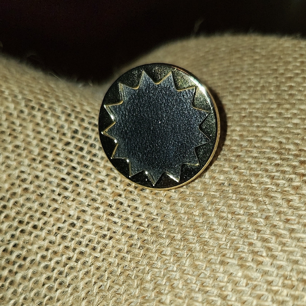 House Of Harlow Black and Gold Ring